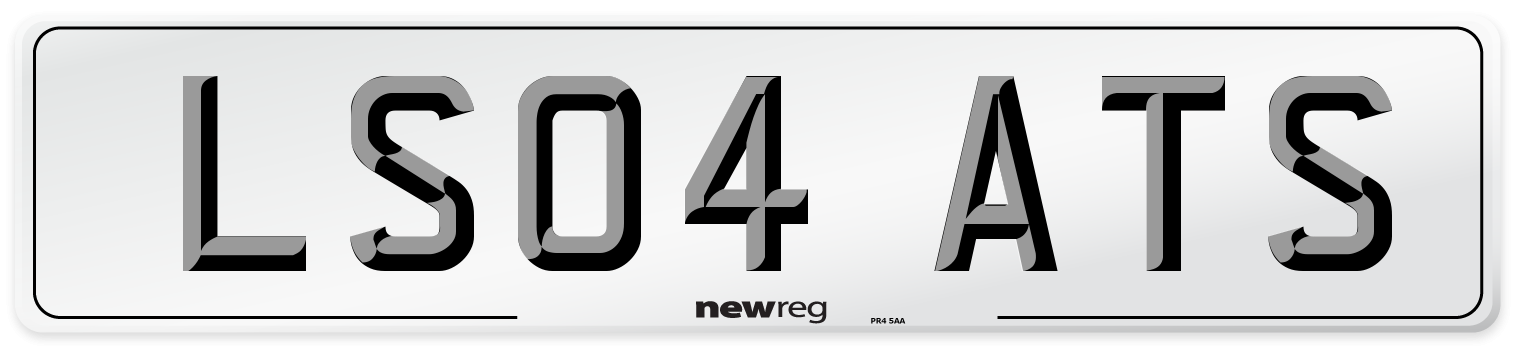 LS04 ATS Number Plate from New Reg